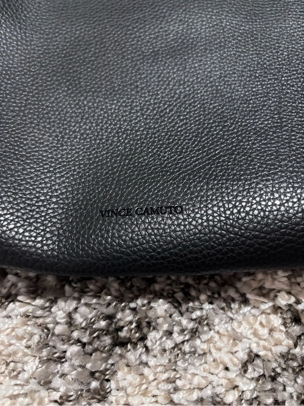 Vince Black Tote with Gray Center Panel